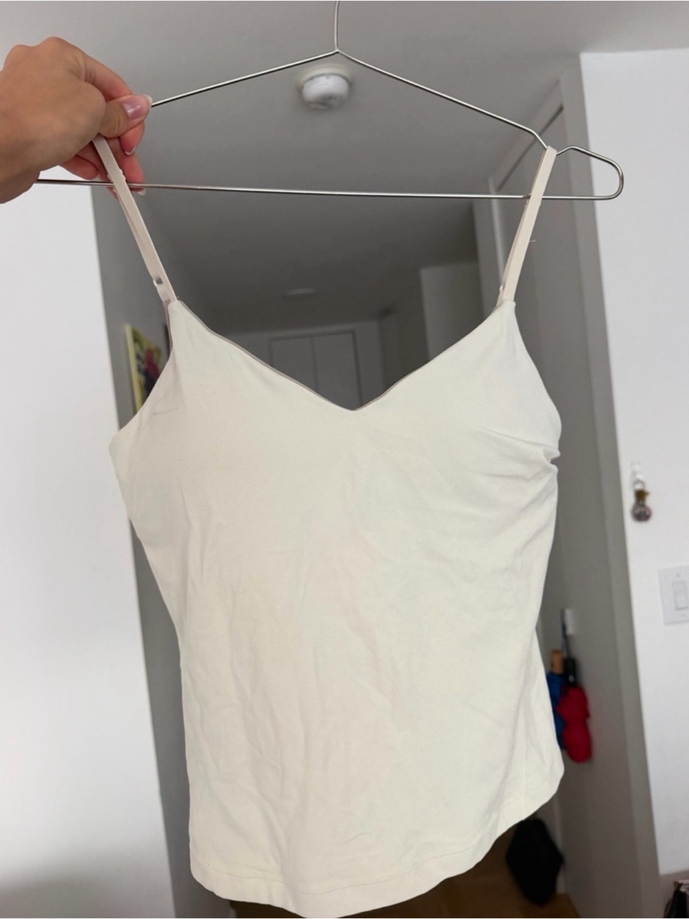 Lululemon Align Waist-Length Cami Tank Top Light Ivory Size 8 A/B Cup